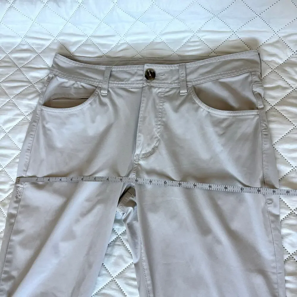 Rhone Commuter Pants Men 31 Gray Slim Straight Performance Stretch 5 Pocket Golf